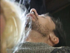 Групповой ретро секс с конюхом и его другом