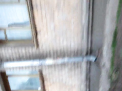 Секс с Машкой на стене многоэтажки