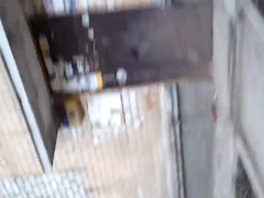 Секс с Машкой на стене многоэтажки