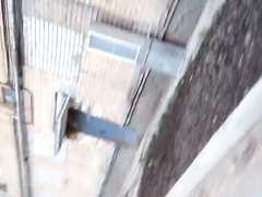 Секс с Машкой на стене многоэтажки